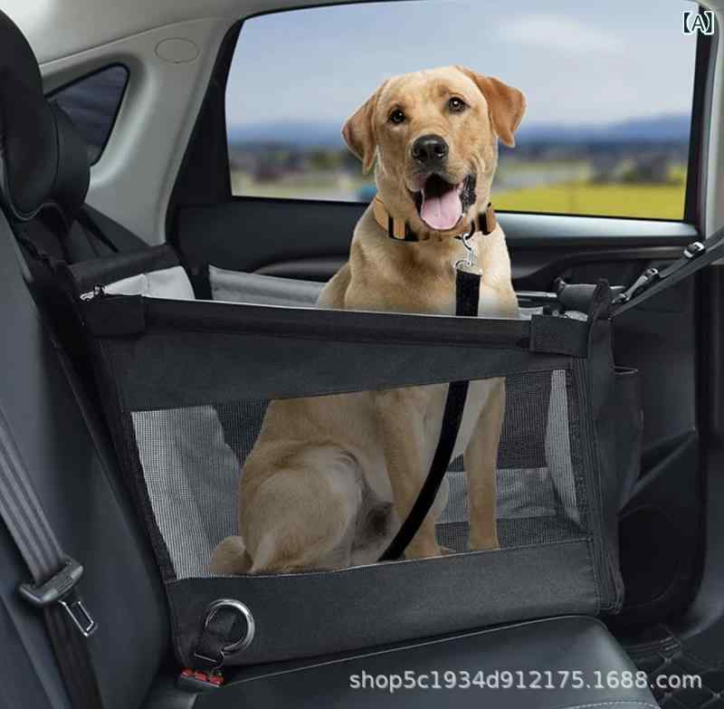 アマゾンの 爆発 的な 車載 ペット バッグ 旅行 マット 通気 性 ネット 糸車 バッグ 犬 安全 シート 防水 犬 小屋