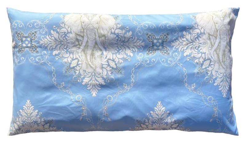 長座布団カバー 68 120 Aエレファント ブルー 68x120 長座布団 カバー