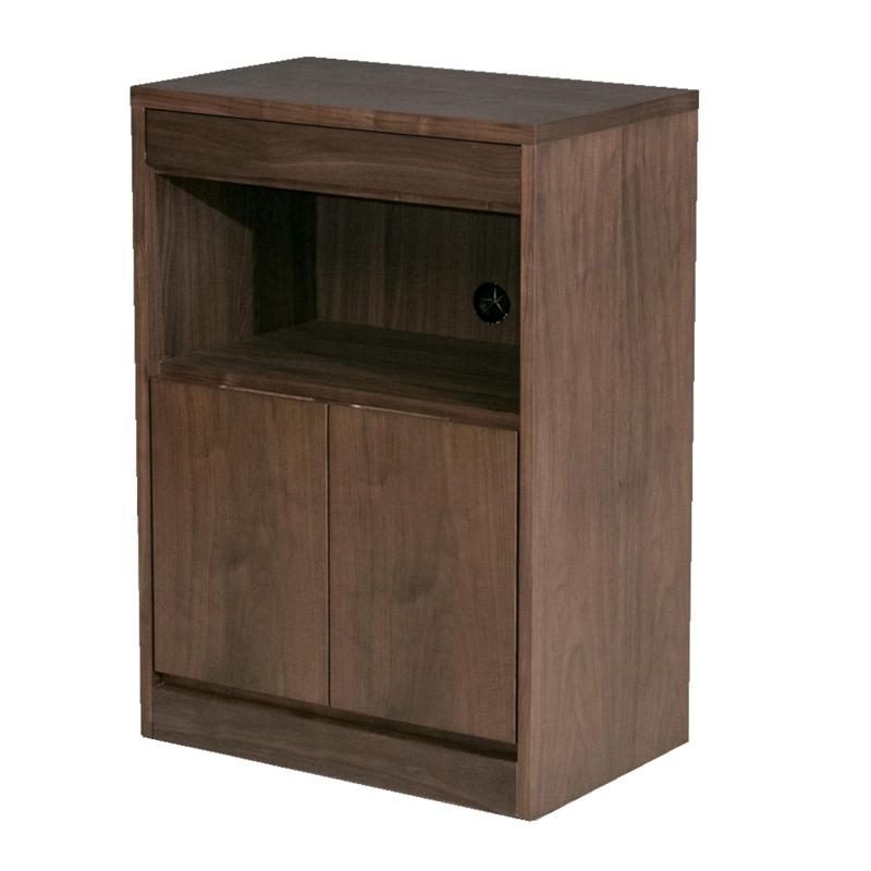 FAX台 ファックス台 電話台 キャビネット 幅60×奥行38×高さ85cm ブラウン 462428