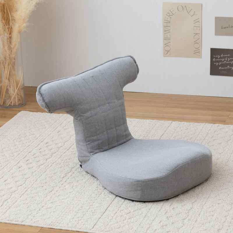 ドウシシャ 肘のせ 座椅子 コンパクト 姿勢 抱っこ リラックス 肘掛け 肘付き 折りたたみ 2WAY リクライニング 腰痛 ゲーミング 背もたれ 腰 クッション グレー HNZ-GYサイズ：(約)幅61×奥行58～65×高38～44cm座...