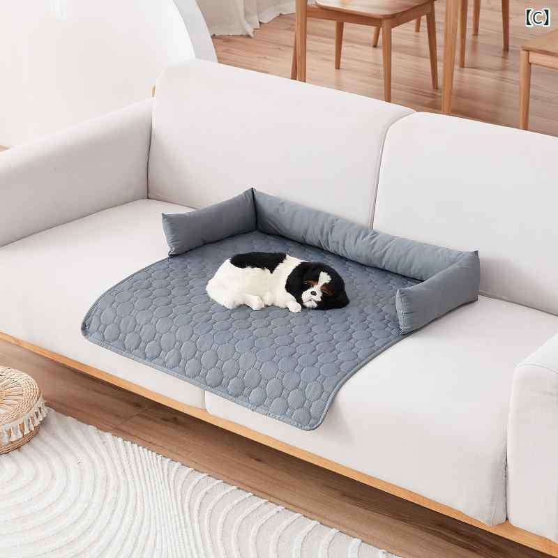 吸水 吸尿 ペットソファーマット 車載 ペット 用品 猫 犬 首 保護 枕 付き ペット ...