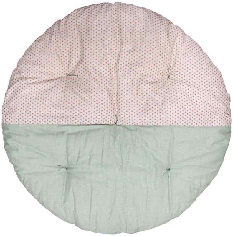 高岡 せんべい座布団 直径100cm ツートンカラー 三色あられ×裏葉色