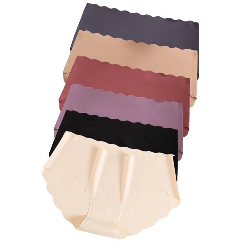 [HUHUKEEP] 6枚セット シームレスショーツ レディース パンツ快適 柔らかい 女性下着無縫製肌に優しいパンティ高通気性伸縮性 M