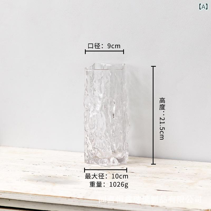 Rakuten - ヨーロッパ 式 ins 風 高 颜値 ガラス 花瓶 創意 家庭 食卓 水 培花 花大 口径 装飾 品