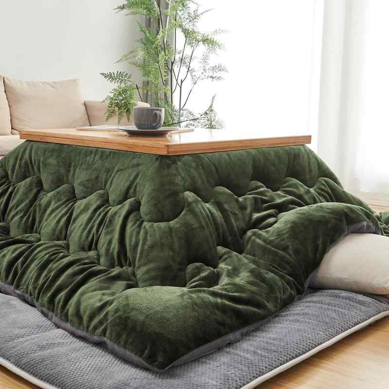 Keusnix こたつ布団 フランネル 五層式 こたつ掛け布団 中綿増量 発熱綿使用 保温性 SEK衛生認証 抗菌..