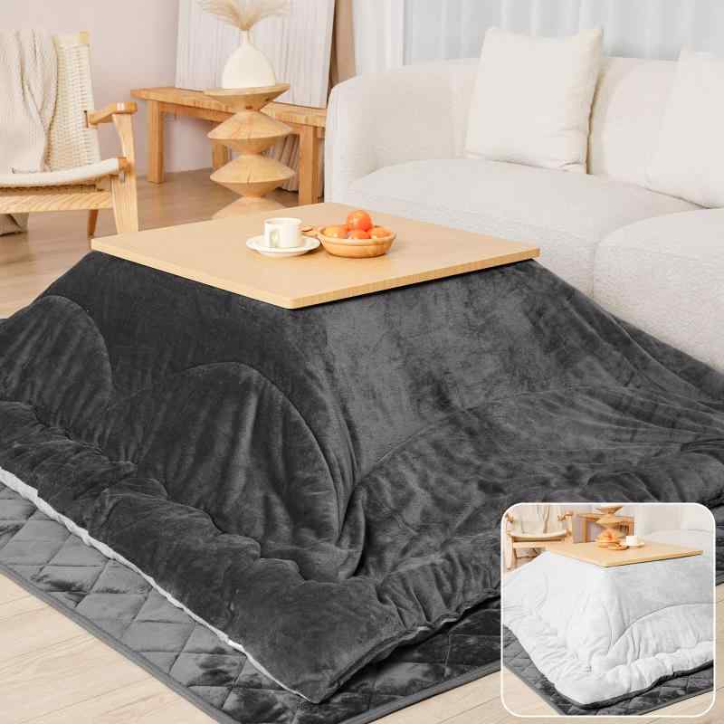 Vamcheer こたつ布団 掛け敷きセット リバーシブル こたつ掛け布団 敷き布団 2点セット 両面使える 厚..