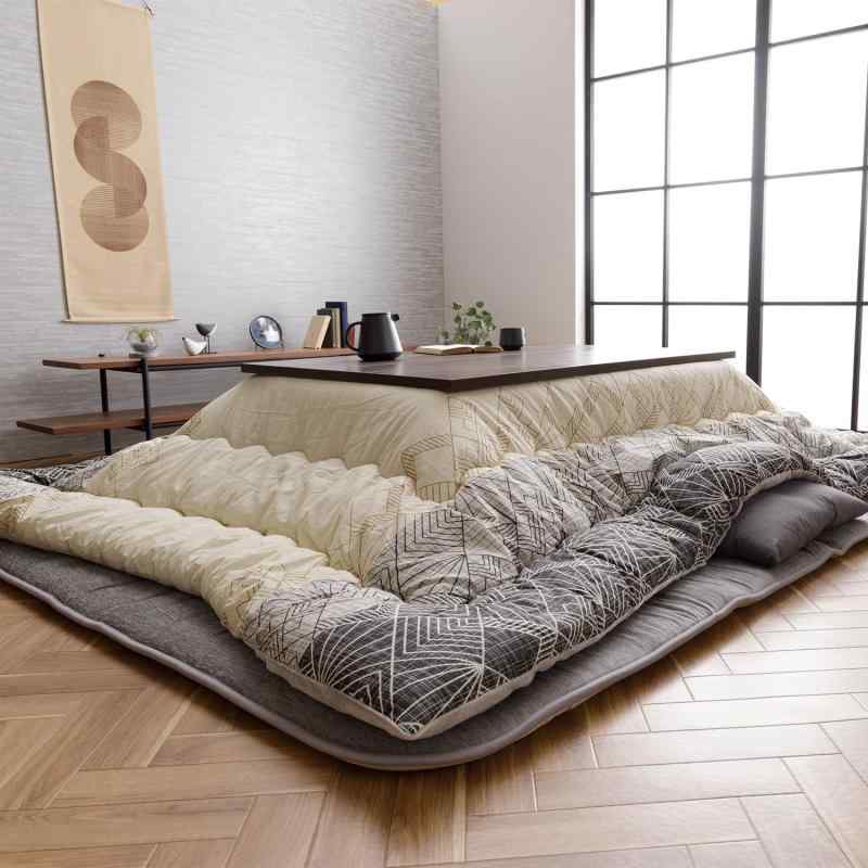 イケヒコ こたつ布団 掛布団 日本製 双葉 アイボリー 綿100％ ジャパンディ ふっくら ボリューム