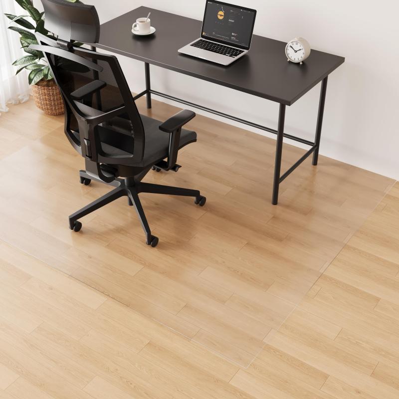 Kireizu ダイニングマット厚さ0.15cm PVC製 防水・防滑・防油仕 クリア 片面エンボス加 水拭きO 床保護・ペットマット・プレイマット・防音対策に最適