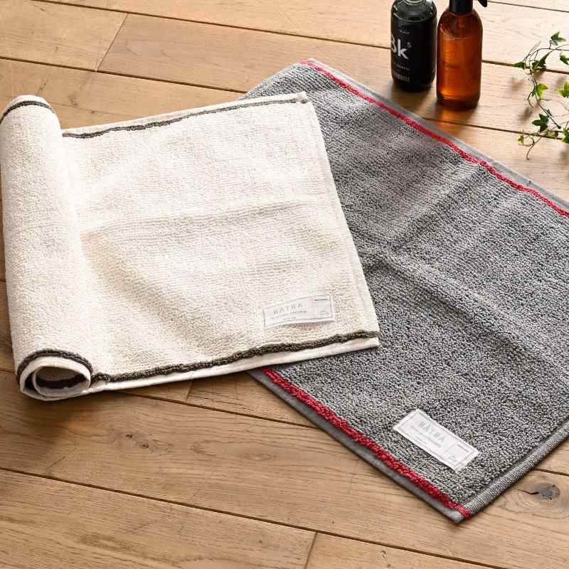 [レップ] バスマット タオル地 セット 厚手 HATHA ミルト