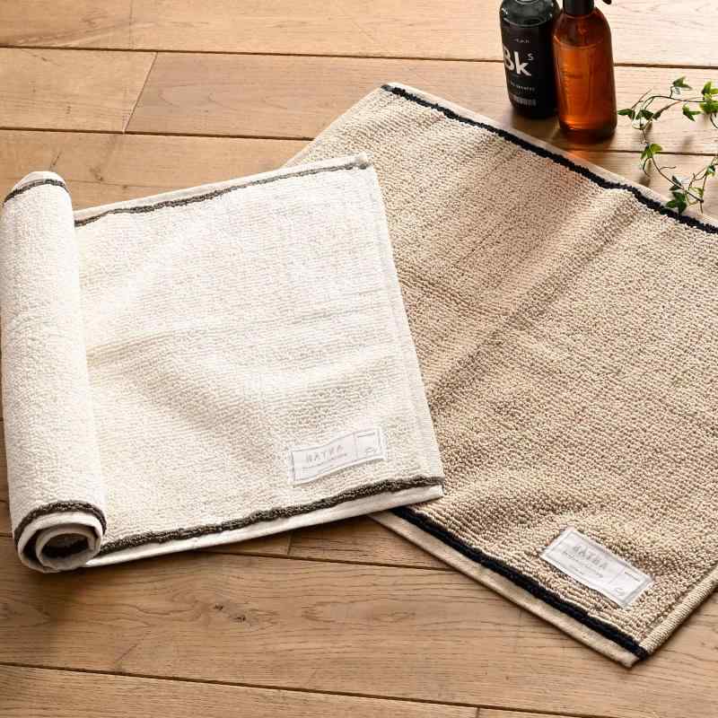 [レップ] バスマット タオル地 セット 厚手 HATHA ミルト