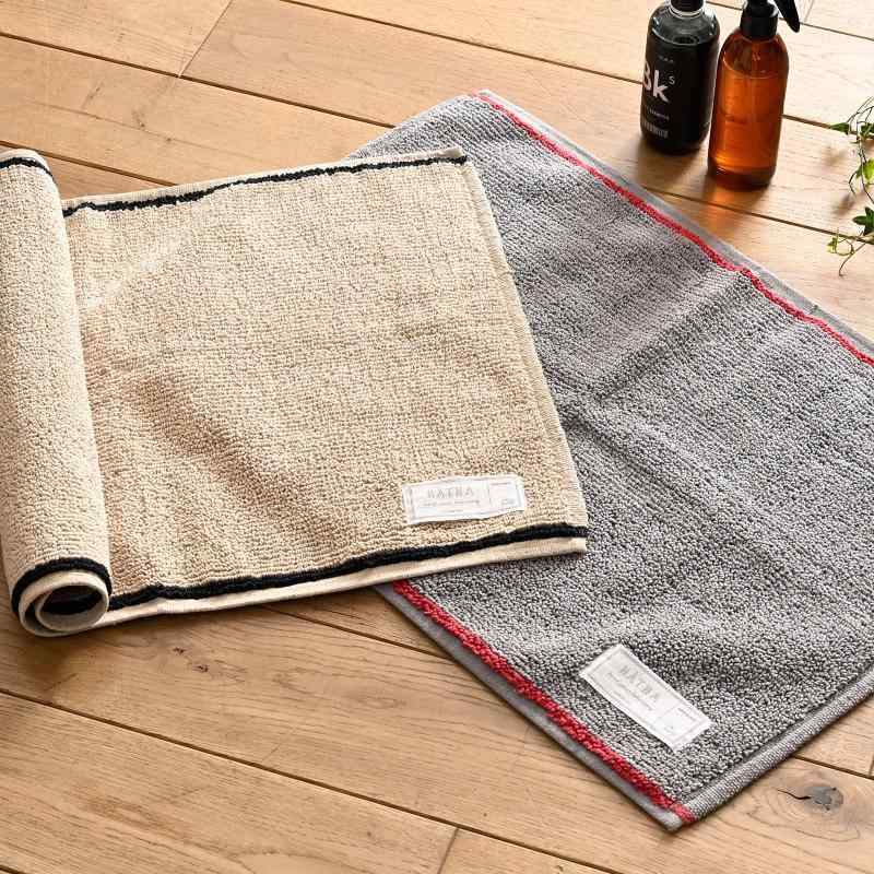 [レップ] バスマット タオル地 セット 厚手 HATHA ミルト