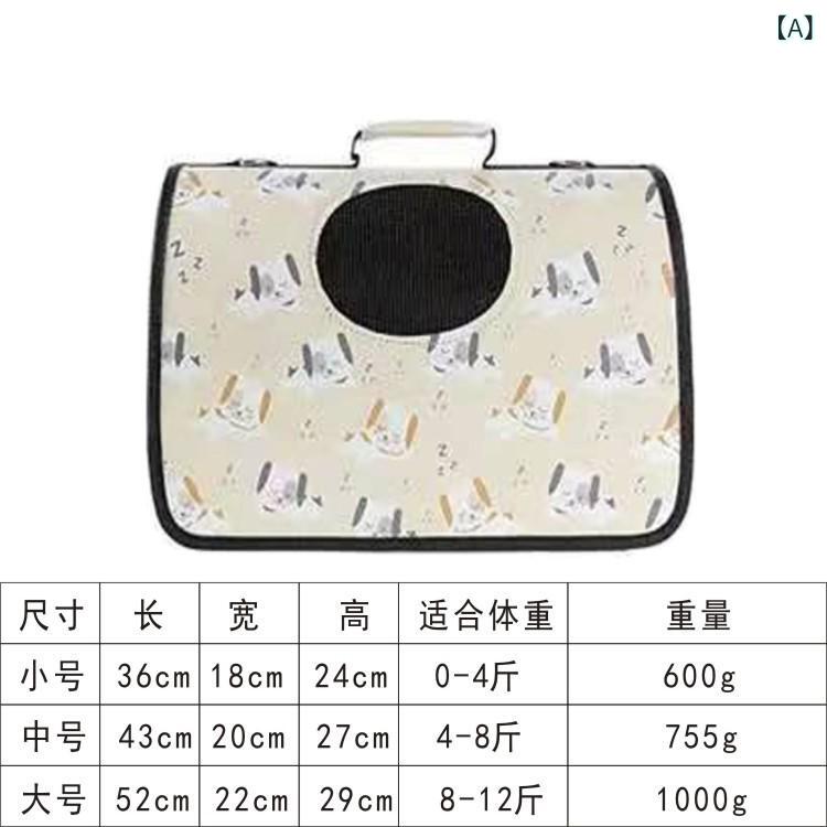 樂天商城 - 透明な 猫 用 キャリーバッグ、 折りたたみ 式 猫 用 ケージ、 ポータブルペットバックパック、 持ち運び 可能な 花 柄 通気 性 斜め 掛け バッグ、 猫 用 バッグ 6 . 5 kg
