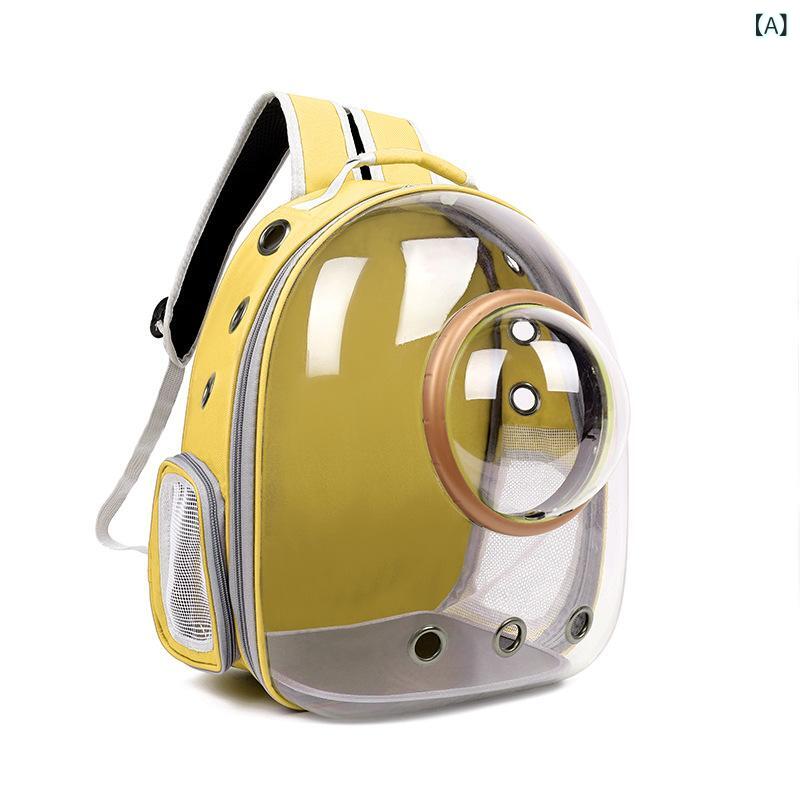 樂天商城 - 透明 猫 バッグ 2025 新しい ポータブルスペースカプセルペットバッグ 卸売 屋外 通気 性 ショルダー 猫 バックパックドロップシッピング