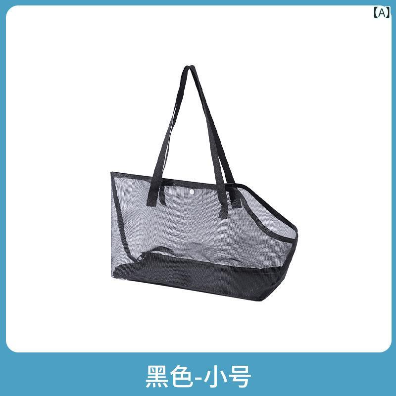 Rakuten - 夏 シンプルな メッシュ 通気 性 犬 バッグ抗 離脱 犬 外出 ペットバッグシングルショルダー 軽量 猫 バッグガーゼバッグクロスボーダー