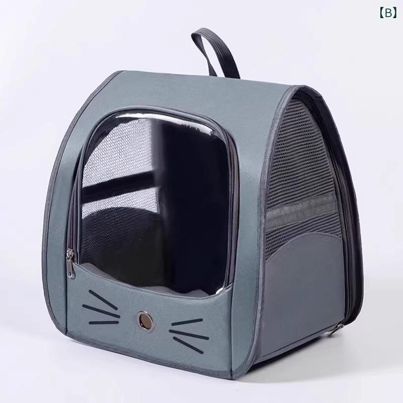 ペット 旅行 猫 ストレスダブルショルダーポータブルバックパック 新しい スクール...