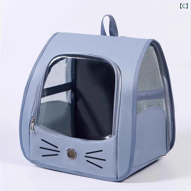 ペット 旅行 猫 ストレスダブルショルダーポータブルバックパック 新しい スクール...