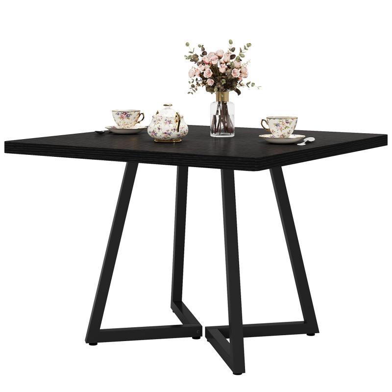 Tribesigns スクエアダイニングテーブル 4人用