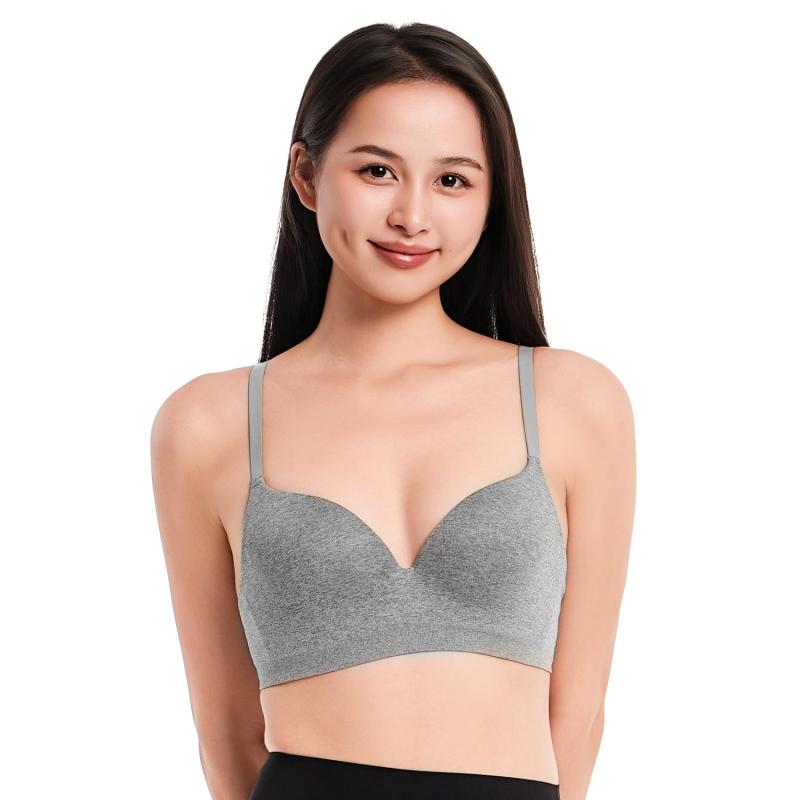 [Aromira] ノンワイヤーブラ ブラジャー 超盛れ 小胸 ブラ バストアップ 谷間メイク 脇高 補正 美胸 パット付き 下着女性