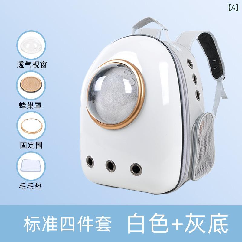 Rakuten - 多 機能で 通気 性の ある 猫 用 宇宙 カプセル 型 バック パックは、 驚くべき 旅の 必需 品です。