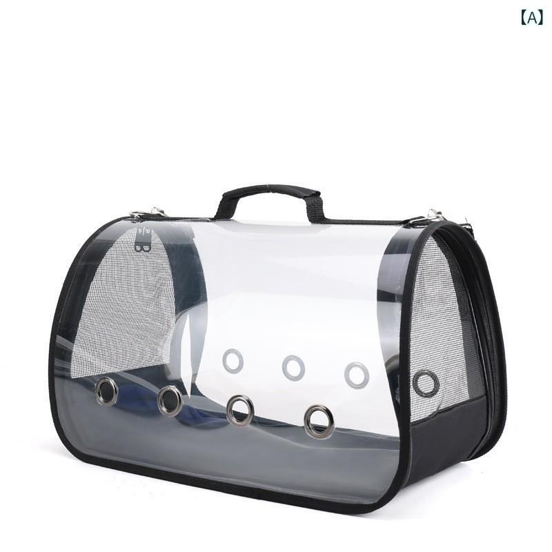 Rakuten - 透明な 猫の 包みの 卸売りの 宇宙 室の 透明な 多孔の ペットの 包みの 猫の 包みの 外で 包んで 携帯 して 斜めに 車の 荷物を 掛けます。