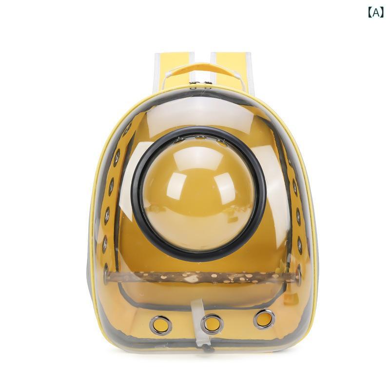 小型 鸟用 リュックサックペットオウムバッグ 外出 リュックサック 透明 鸟 ケージ 大型 ポータブル超 軽量 ペット 用品