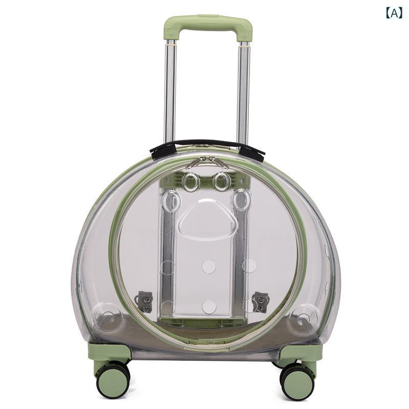 新品 pc ペット スーツケース 透明 キャットバッグ 航空 箱 犬 外出 ペット リュック 携帯 バブル ボックス