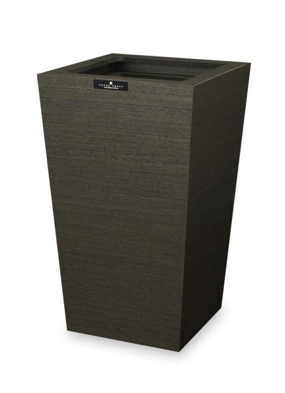 TATSU-CRAFT（タツクラフト） Bosk バスク ダストボックス スクエア M 7L BK ブラック ゴミ箱 おしゃれ コンパクト 蓋付き キッチン リビング 省スペース デザイン 家庭用 オフィス モダン インテ