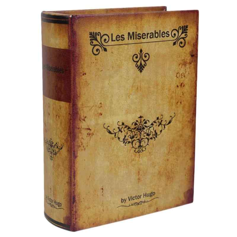 アンティーク風 シークレットボックス Lサイズ 「Les Miserables」 洋書型 小物入れ アクセサリー 収納..