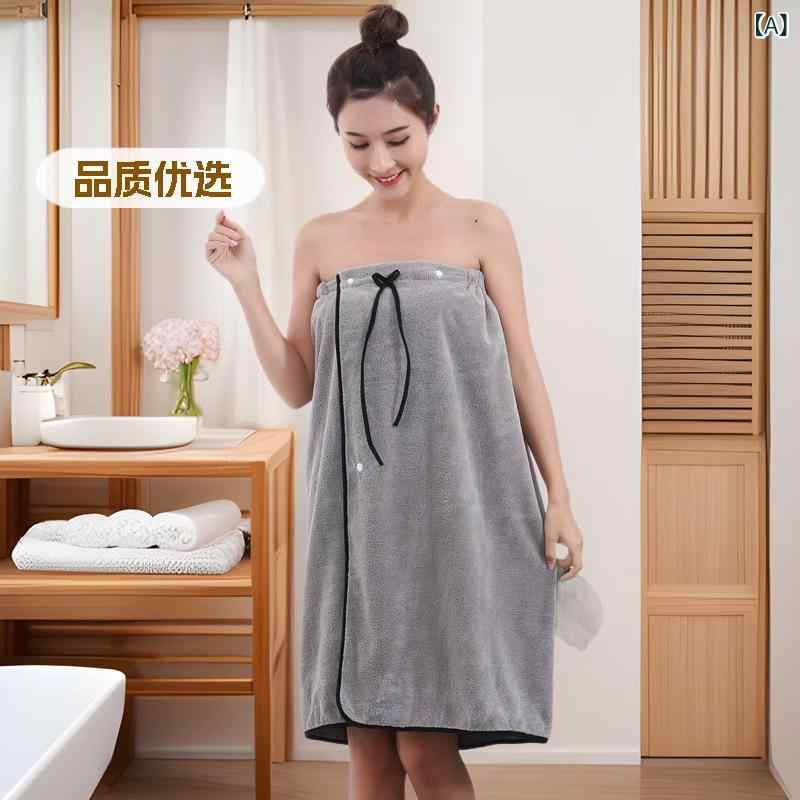 美容 室 チューブトップバススカート、 健康 センター 汗 蒸し スーツ、 浴衣、 サウナ バスローブ、 着用 可能な 胸 巻き バス タオル、 女性 ビーチ 外国 貿易
