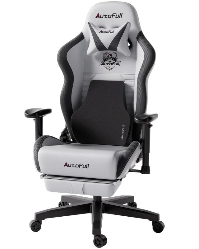 AutoFull(オートフル) ゲーミングチェア デスクチェア 人間工学 3Dランバーサポート