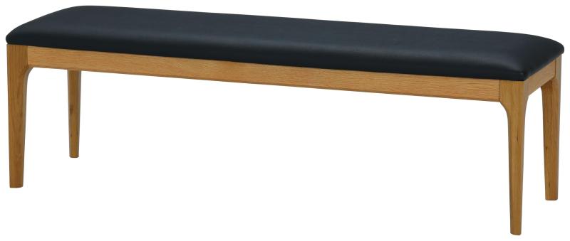関家具(Sekikagu) ベンチ オーク無垢材 マンティス ナチュラル 幅130cm 421350