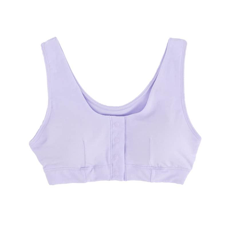 [KISS MY LIFE] 乳がん用 術後 ブラジャー ノンワイヤー 前開き 綿100% 乳がん ブラ 乳癌 前開きブラジャー ソフトタッチ フロントホック ソフトブラ 術後 全摘 温存しめつけない 手術 スナップボ