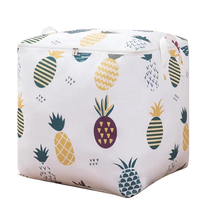 布団収納 布団収納袋 140L 大容量 羽毛布団 収納袋 長さ50 cm 幅 40cm 高さ50cm 収納ケース 衣類収納 持ち手付き 厚手 不織布 引越し 大容量 省スペース 折りたたみ式 衣類 掛け布団 寝具 おもちゃ