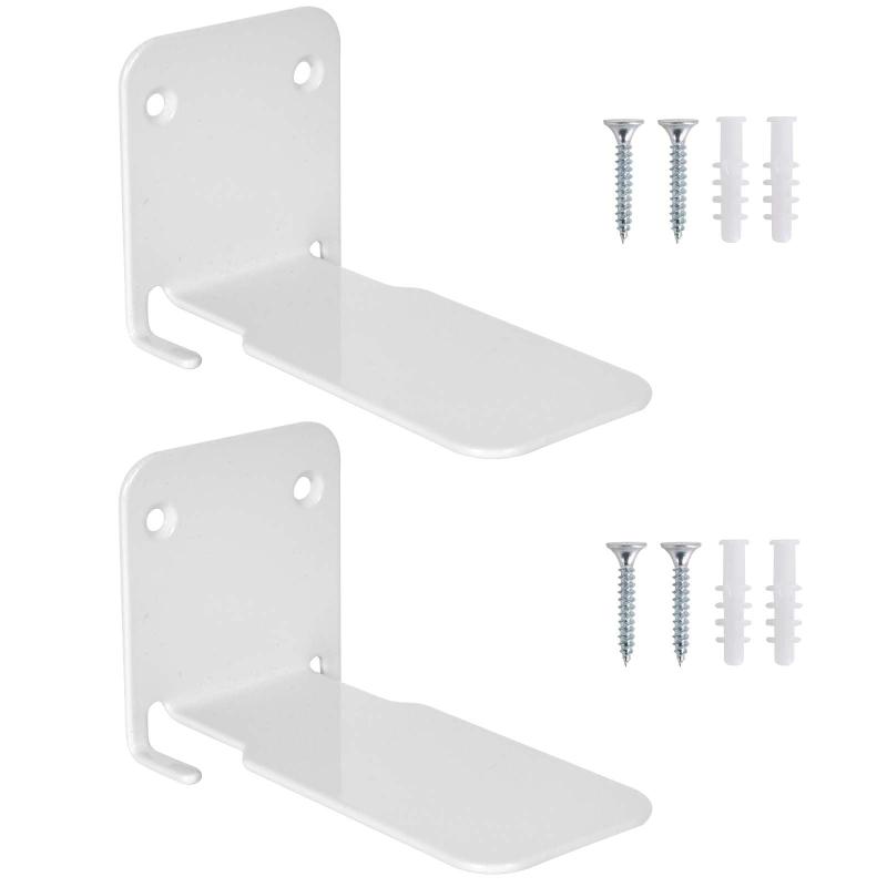 2個フローティング壁掛け本棚、 ウォールシェルフ 壁 棚、本棚 壁用棚 見えない棚 バスルームの棚 目に..