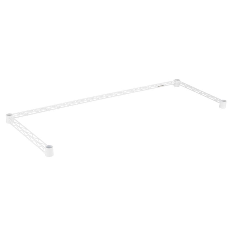 ドウシシャ ルミナス ラック スチールラック 補強パーツ コの字バー ワイヤーバー 白 幅111×奥行41cm L..