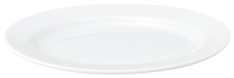 花伝 KOYO 光洋陶器 白翔 24cm 9"リムプラター 白中華 美濃焼 食洗機対応 日本製 50500042(3.0)