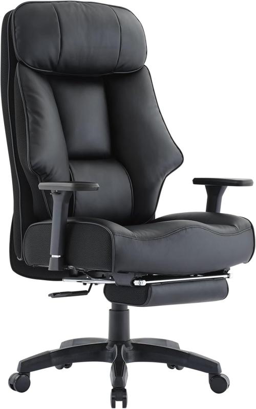 SKYE ゲーミングチェア デスクチェア 勉強机 勉強椅子 学習机 学習椅子 オットマン 135°