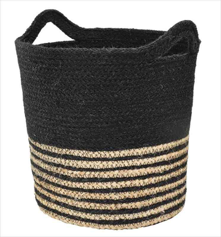 コニカルジュートバスケット ハンドル付