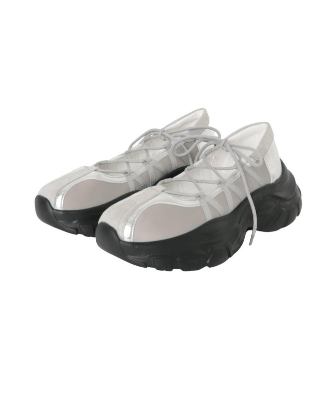 [センスオブプレイス] 靴 スニーカー レースアップバレエス