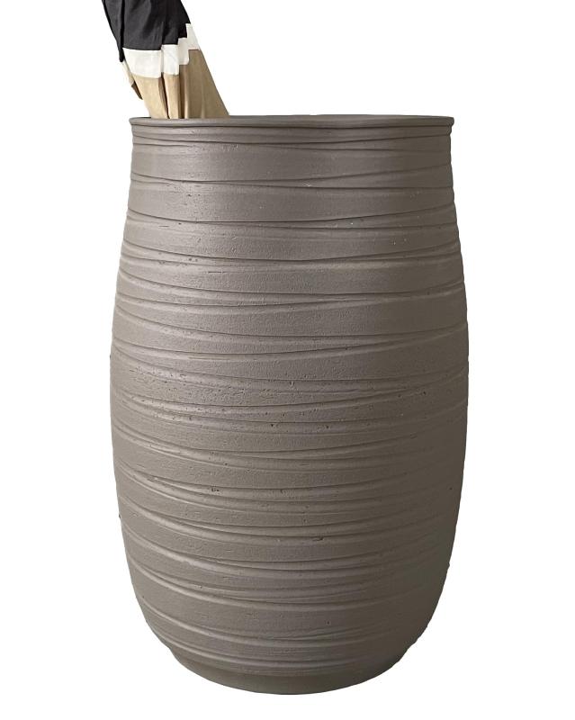 信楽焼 クレイ糸車傘立て 陶器 人気 シンプル スリム おしゃれ モノトーン コンパクト 傘立 ギフト プ..