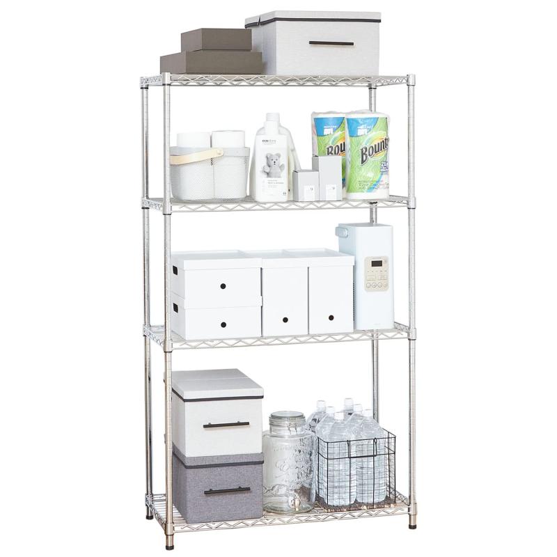 [ドウシシャ]スチールラック 幅85 奥行40 スリム スチールシェルフ