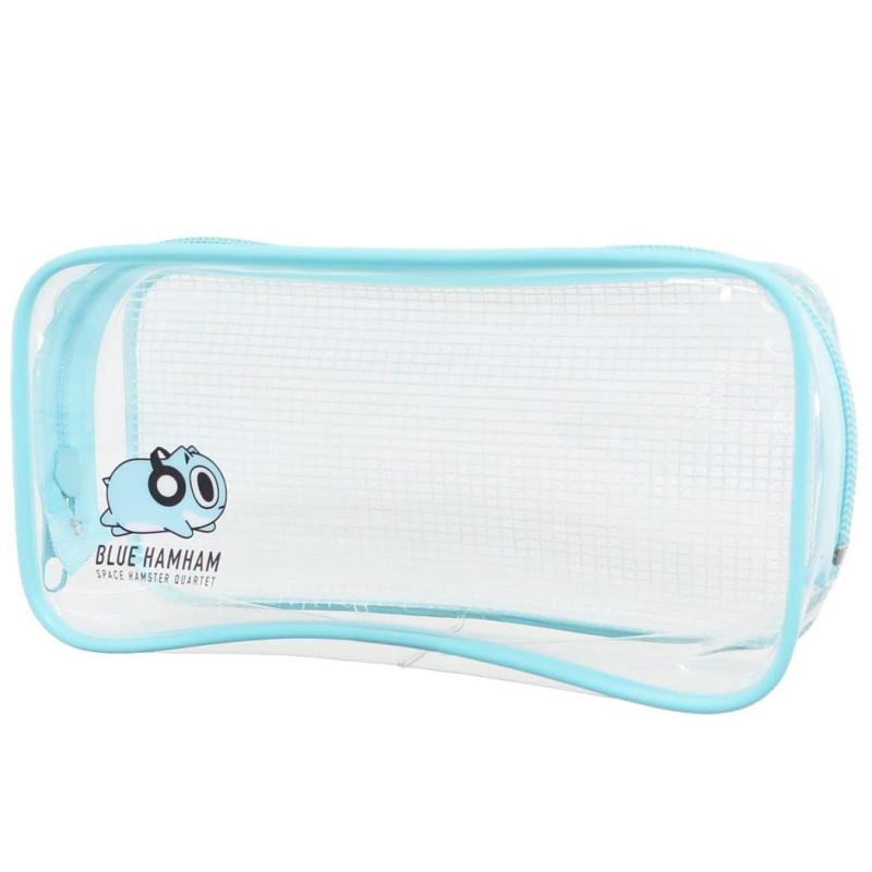 カミオジャパン(Kamiojapan) ブルーハムハム クリアボックスペンポーチ BLUE