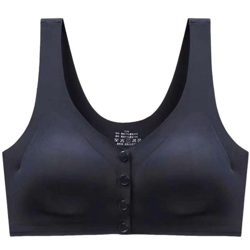 [Belle Iza Bella] 乳がん 術後 ブラジャー フロントボタン 前開き ノンワイヤー レディース インナー シンプル 着脱 簡単 診察時