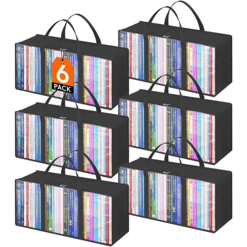 Lifewit DVDストレージバッグ メディアオーガナイザーバッグ DVD CD ブルーレイディスク 映画ケース VH..