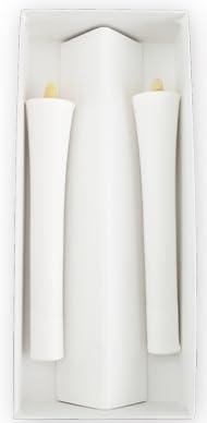 型流し 碇型 和蝋燭 和ろうそく 白 【10号】 2本入り 約120分 15cm お盆 お彼岸 月命日 お供え物