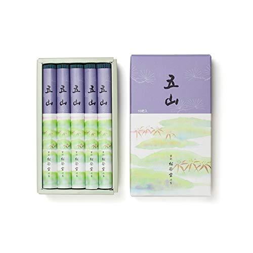 五山 ござん 短 10把入 線香 135mm お香 松栄堂