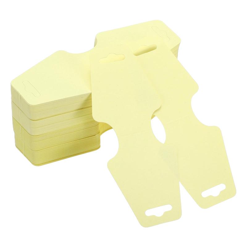 PATIKIL ネックレス＆ブレスレットディスプレイカード200枚 宝石ブ ランクカードホルダー ネックレス ..