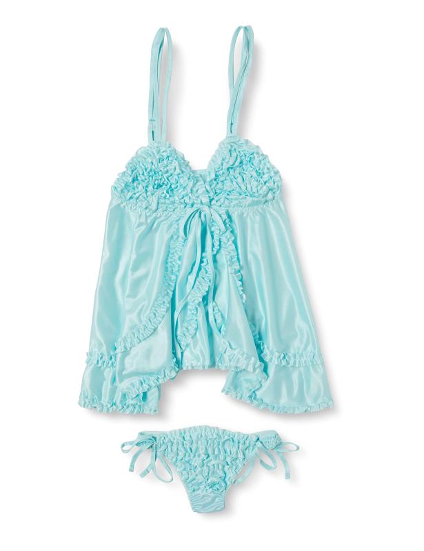 [フォレスト] フリルベビードール&Tバックショーツセット 8028