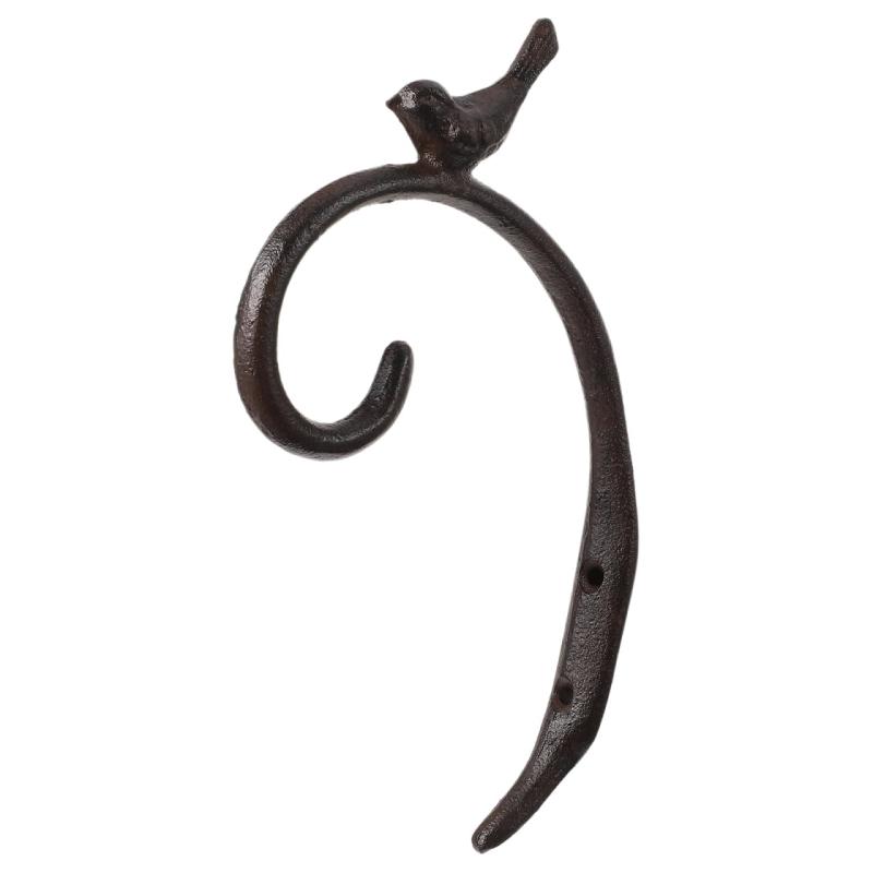 ledmomo アイアンフック 鳥形デザイン 鋳鉄製 壁掛けフック 復古風 鍛造加工 植木鉢 風鈴 鳥の餌箱用 ..