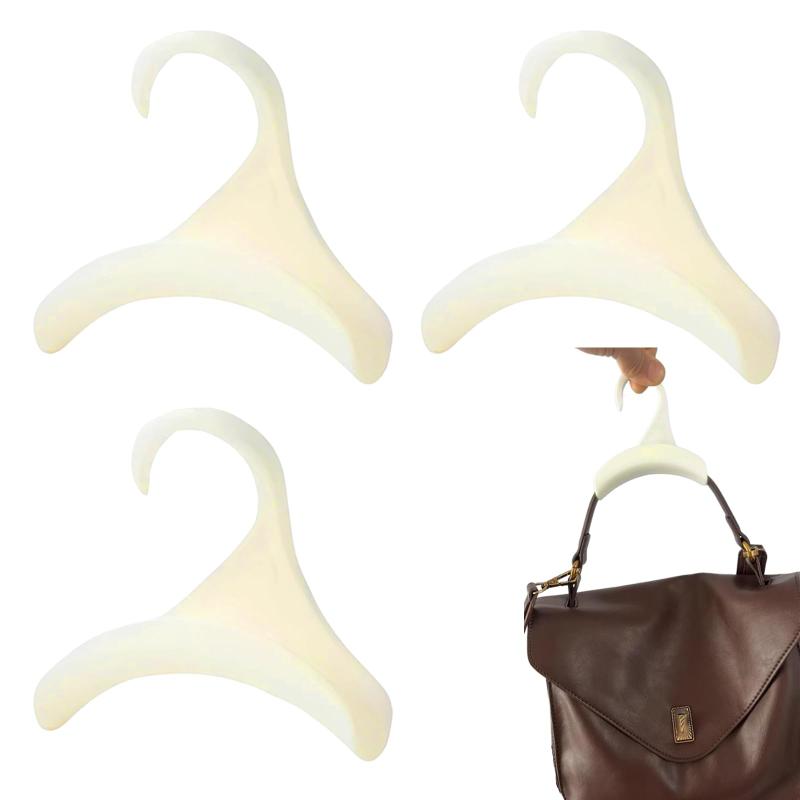 PrimeBlis バッグフック バッグハンガー 3個セット 幅4.5cm 収納ハンガー プラスチック製 カバン持ち手掛け 省スペース 収納 バッグ/帽子/ネクタイ/買い物袋